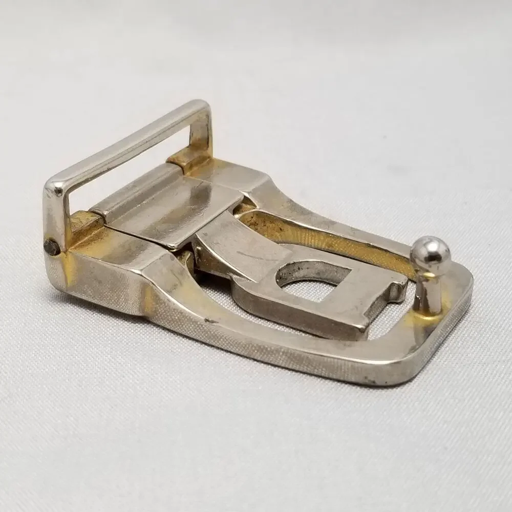 Vintage Belt Buckle Clamp Enclosure Letter D‎ Dress Buckle